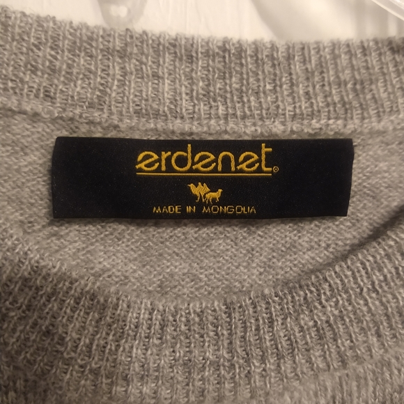 Erdenet Cashmere Gray Sweater Dress Made in Mongolia Size XS - Picture 2 of 6